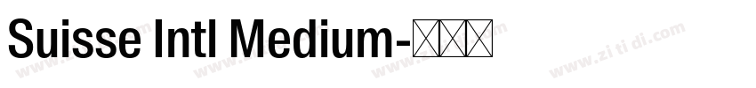Suisse Intl Medium字体转换 Suisse Intl Medium字体转换